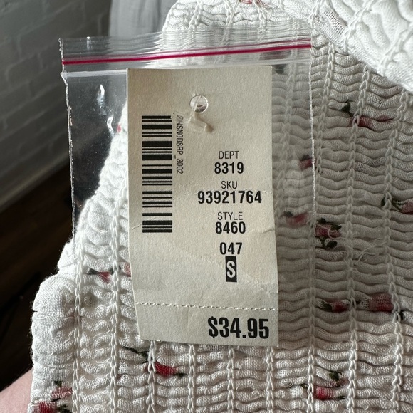 NWT Aeropostale White Floral CottageCore Bralette - Picture 10 of 11